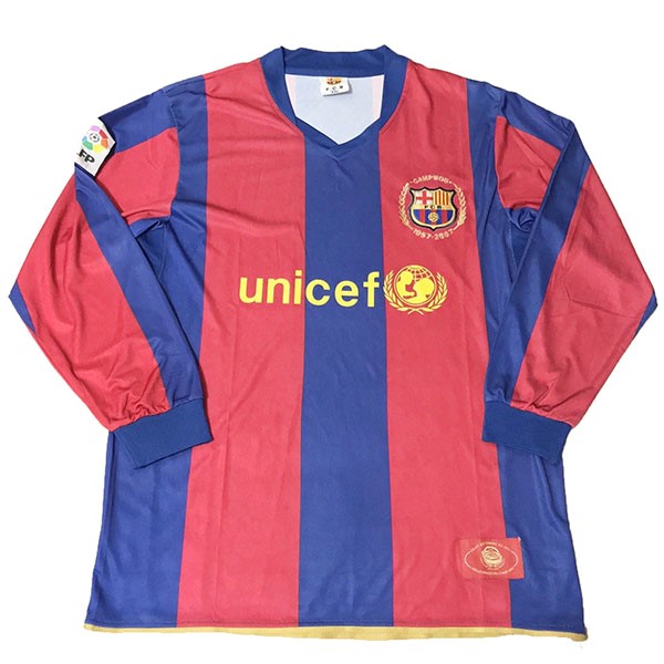 Camiseta Barcelona ML 50th Azul Rojo